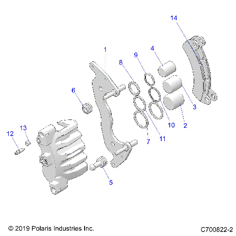 BRAKES, FRONT CALIPER - G21GMD99AJ/AZ/BJ/BZ (C700822-2)
