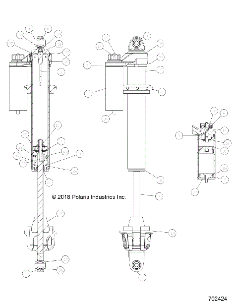 SUSPENSION, FRONT SHOCK INTERNALS - Z18VFE99NK (702424)