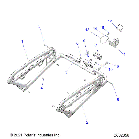 CHASSIS, REAR RACK AND HITCH - S22TLT6REL (C602055)