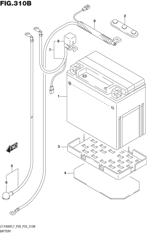 BATTERY (LT-F400FL7 P33)