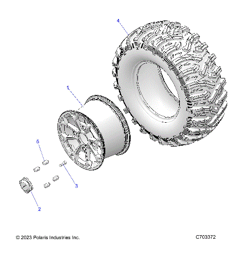 WHEELS, REAR - Z24NME99NM (C0703962-2)