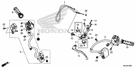 HANDLE LEVER@SWITCH@CABLE