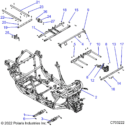 CHASSIS, MAIN FRAME - Z23G4C92AL/BL (C0705763)