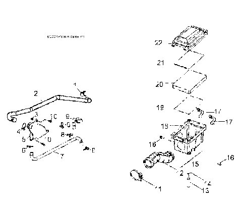 ENGINE, AIR INTAKE SYSTEM - A09KA05AB/AD (49ATVAIRBOX09OUT50)