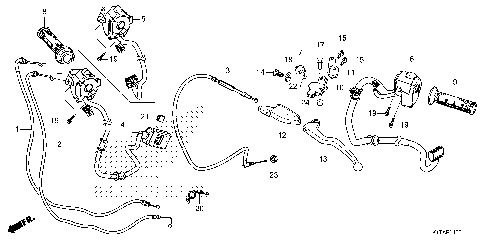 HANDLE LEVER@SWITCH@CABLE