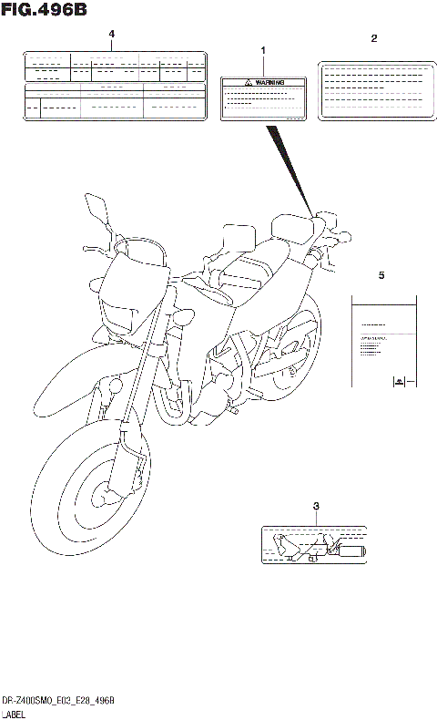 LABEL (DR-Z400SM:E33)