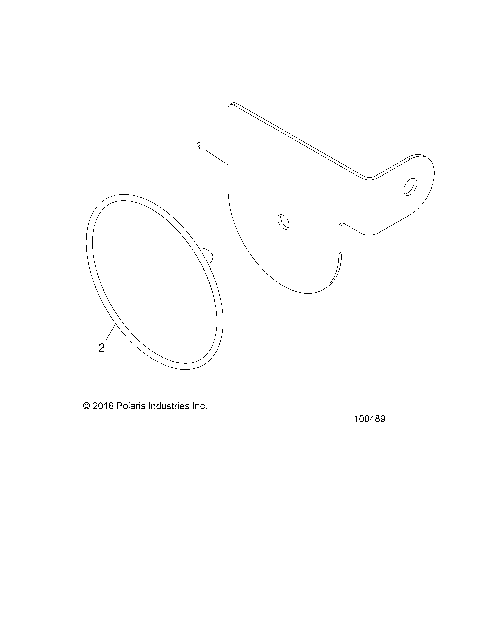 BODY, REAR REFLECTORS - A17S6S57C1/CM [100489]