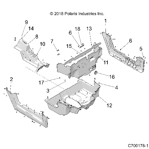 BODY, FLOOR and ROCKER PANELS - Z21CHA57A2/K2/E57AK (C700718-1)