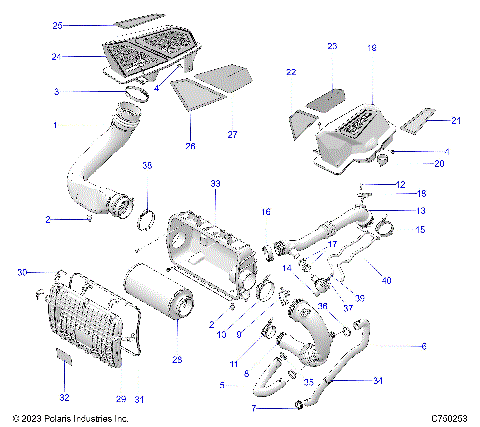 ENGINE, AIR INTAKE SYSTEM - Z25S4D92AA/AL/BA/BF/AF/BL (C750253)