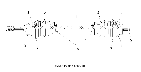 DRIVE TRAIN, REAR DRIVE SHAFT - A08LH27AW/AX/AZ (49ATVSHAFTDRIVERR08SP300)