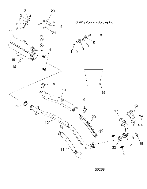 ENGINE, EXHAUST - A16SEA45A1/A5/SEE45A1 [100268]