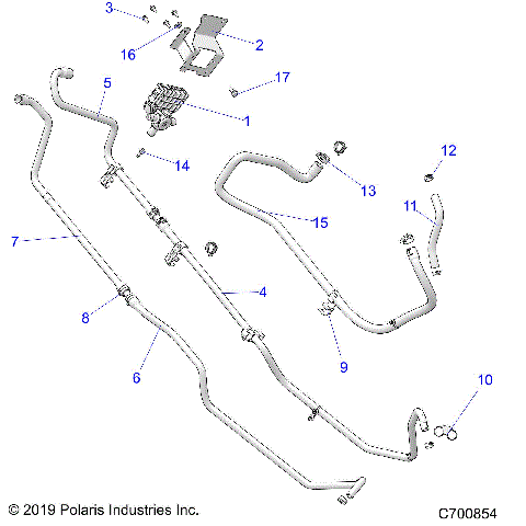 BODY, HEATER ROUTING - R20RSR99A/B (700854)