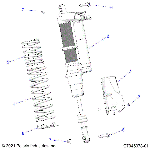 SUSPENSION, REAR SHOCK MOUNTING - Z23RML2KAJ/BJ/AK/BK (C0704860-2)SUSPENSION, REAR SHOCK MOUNTING - Z22RML2KAL/AP/BK/BL/BP/BT (C0704860-2)
