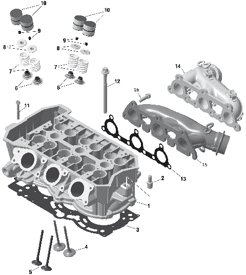 01- Cylinder Head And Exhaust Manifold 900 ACE