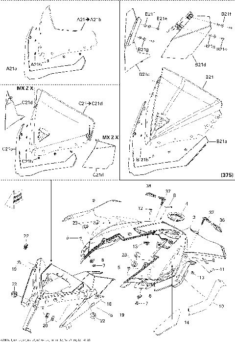 09- Windshield And Console 800R ETEC