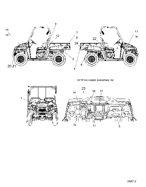 BODY, DECALS - R15RMA57AA/AR/AC/LA/EAZ/H57AR (700212)