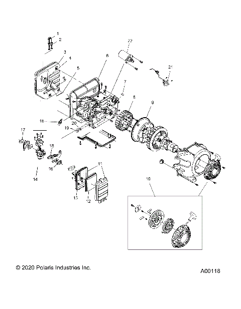 ENGINE ASM. - P13GDGCNA (A00118)