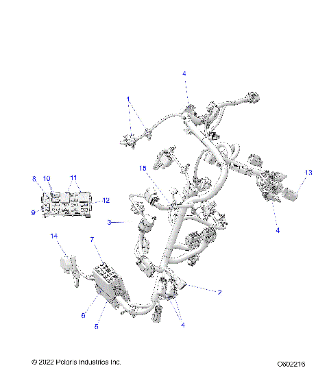 ELECTRICAL, WIRE HARNESS, MAIN - S24TLC8MS/8ME ALL OPTIONS (C602046)