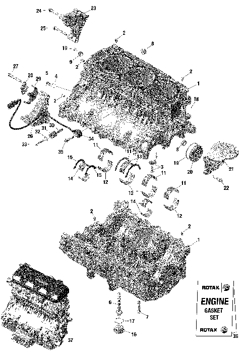 01- ROTAX - Crankcase
