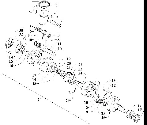 PISTON AND CRANKSHAFT [106563]