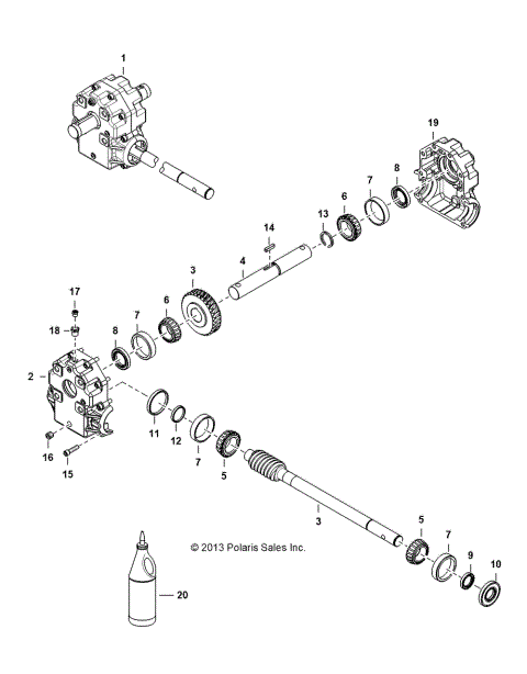 ANGLE BROOM, GEARBOX