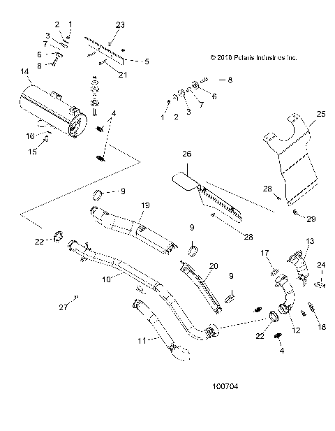 ENGINE, EXHAUST - A17SEH57A7 [100704]