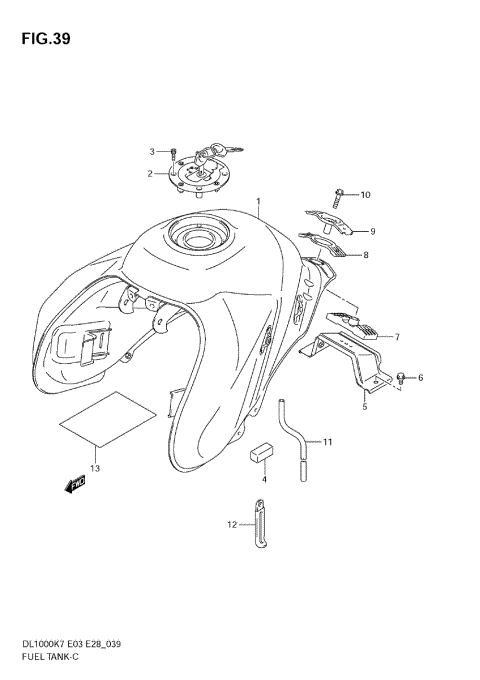 FUEL TANK (MODEL K7/K8)