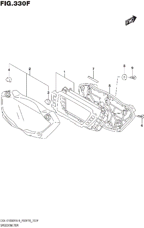 SPEEDOMETER (GSX-S1000FYAL9 E33)