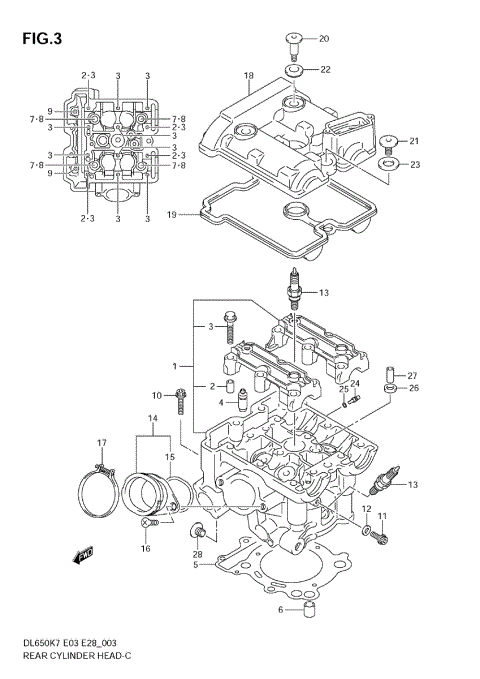 REAR CYLINDER HEAD