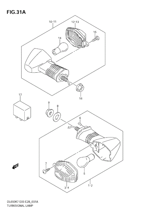 TURNSIGNAL LAMP (MODEL K9)