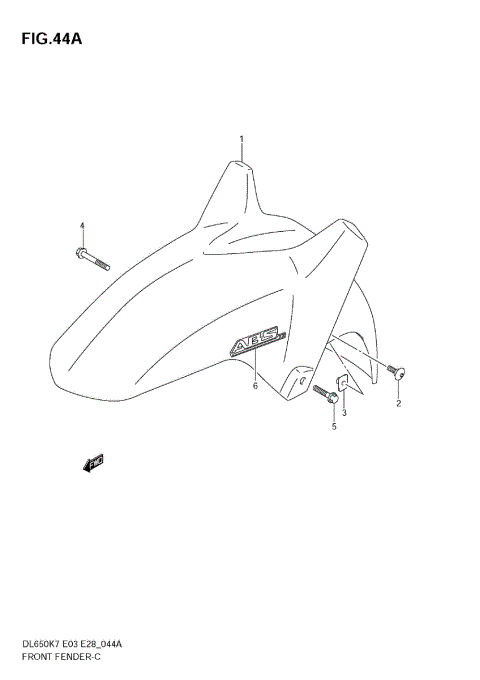 FRONT FENDER (MODEL K8)