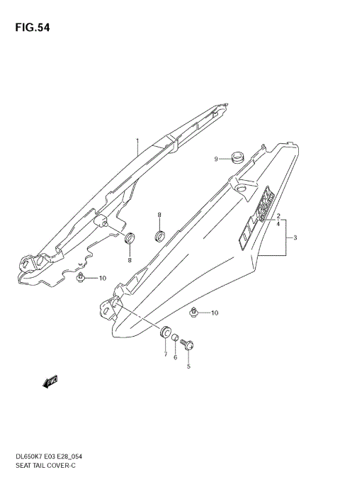 SEAT TAIL COVER (MODEL K7)
