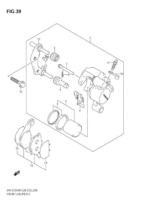 FRONT CALIPER (DR-Z125L)