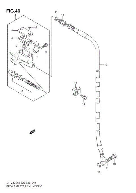 FRONT MASTER CYLINDER (DR-Z125L)