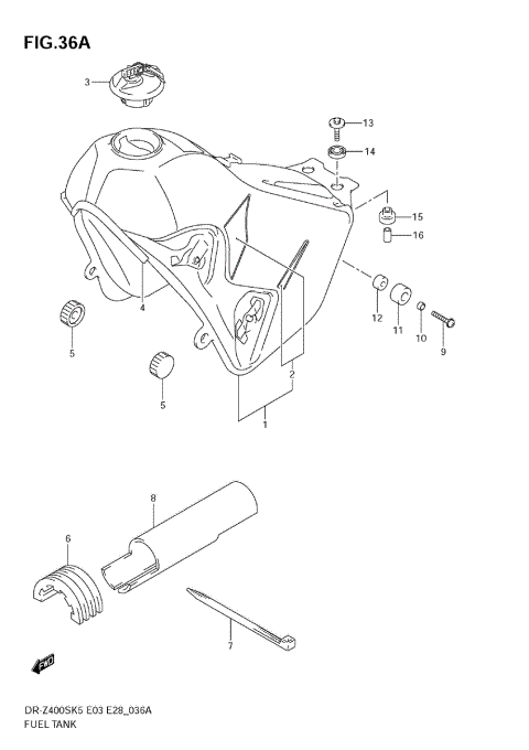 FUEL TANK (MODEL K9)