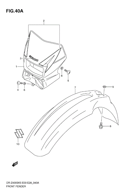 FRONT FENDER (MODEL K9)