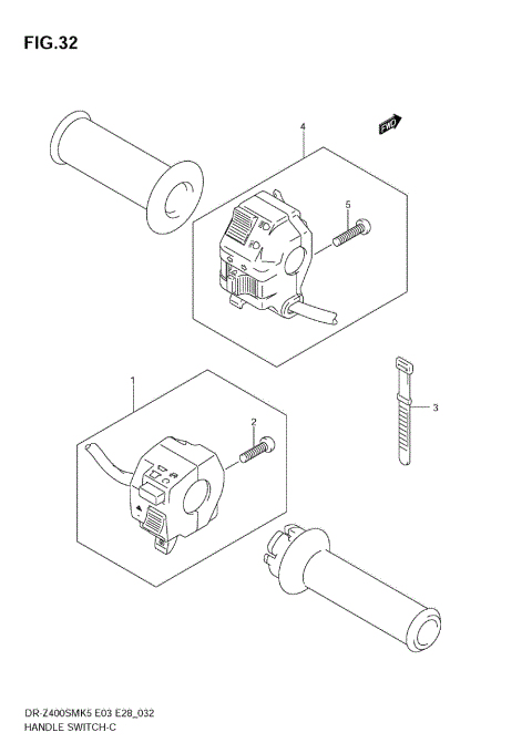 HANDLE SWITCH (MODEL K5/K6)