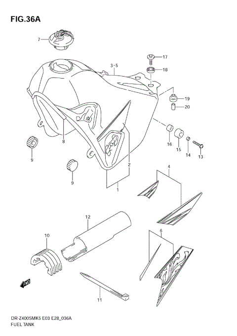 FUEL TANK (MODEL K7/K8)