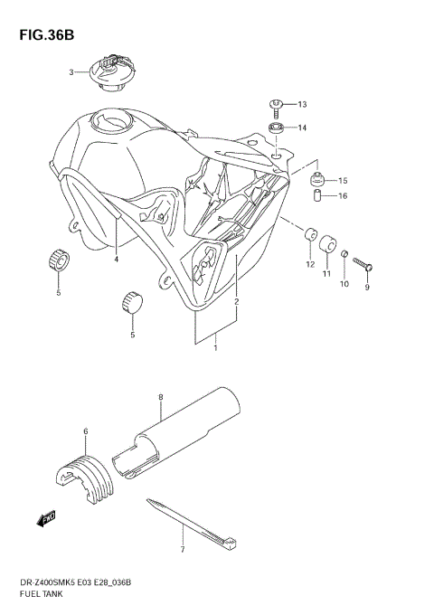 FUEL TANK (MODEL K9)