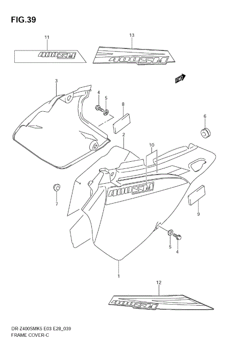 FRAME COVER (MODEL K5/K6)