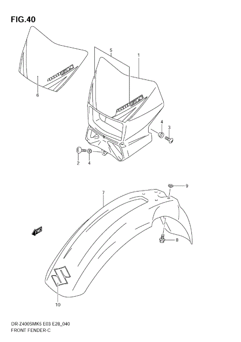 FRONT FENDER (MODEL K5)