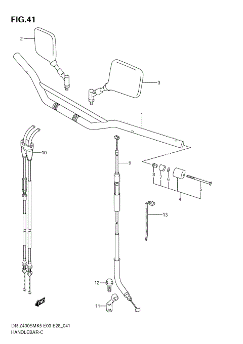 HANDLEBAR (MODEL K5/K6)