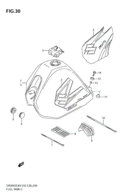 FUEL TANK (MODEL K6/K7)