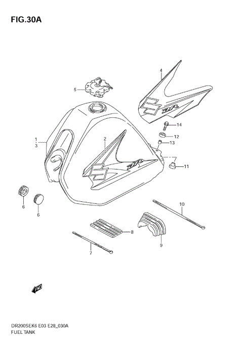 FUEL TANK (MODEL K8/K9)