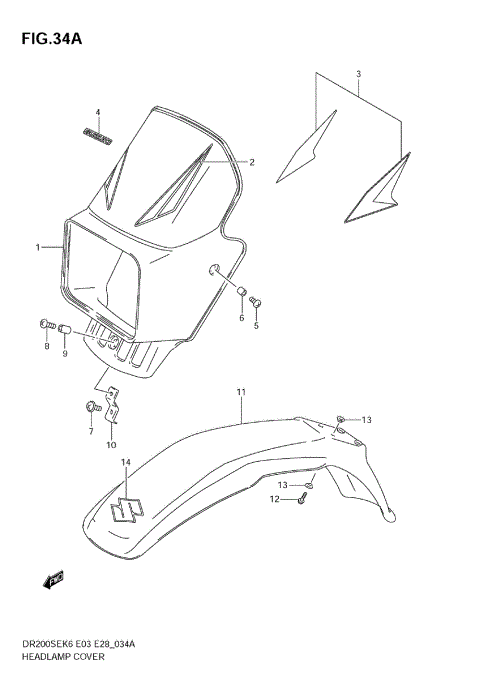 HEADLAMP COVER (MODEL K8/K9)