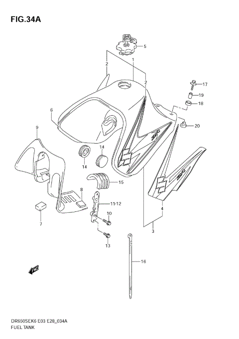 FUEL TANK (MODEL K8/K9)