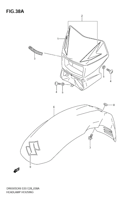 HEADLAMP HOUSING (MODEL K9)