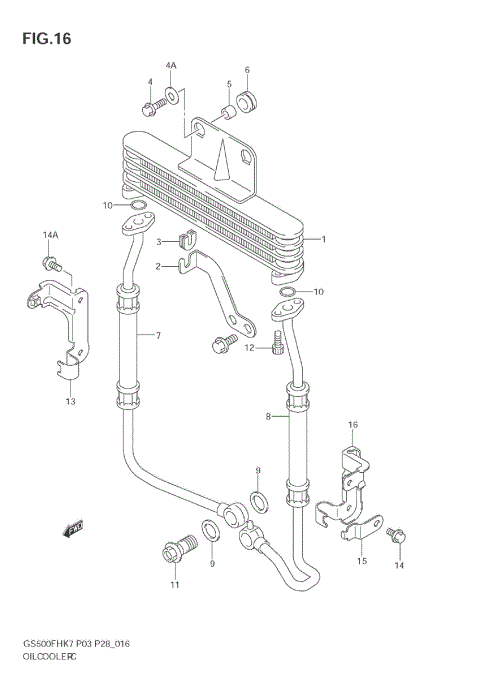 OIL COOLER (GS500FH)