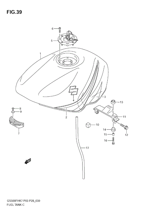FUEL TANK (MODEL K7)