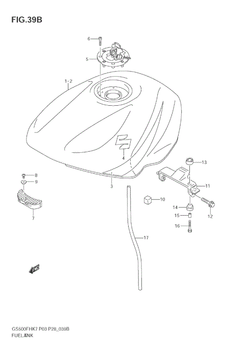 FUEL TANK (MODEL K9)